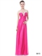 Langes Chiffon-Herzausschnitt-Brautjungfer-Kleid