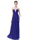 Langes Chiffon-Herzausschnitt-Brautjungfer-Kleid