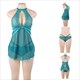 Nightwear Lingerie Lace Backless Chemise Sleep Dress Women Sleepwear De Nuit Femme See Though Plus Size