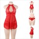 Nightwear Lingerie Lace Backless Chemise Sleep Dress Women Sleepwear De Nuit Femme See Though Plus Size