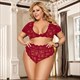 Underwear Women Set Lingerie Set Short Sleeve Lace Bralette Set Transparent High Waist Ensemble Sous Vehement Femme