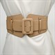 Retro Pu Leder Breiter Elastischer Korsett-Gürtel Damen Kleid Anzug Stretch Cummerbunds Plus Size Gürtel für Damen Großer Taillenbund Gürtel
