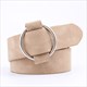 Vintage Wide Waist Belt With Round Buckle For Women