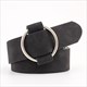 Vintage Wide Waist Belt With Round Buckle For Women