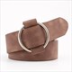 Vintage Wide Waist Belt With Round Buckle For Women