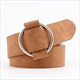 Vintage Wide Waist Belt With Round Buckle For Women