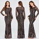 Damen Kleider Damen Prom Abendkleider Pailletten elegant lässig Cocktail Luxus Party Mesh formell Anlass viktorianische Kleider
