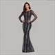 Damen Kleider Damen Prom Abendkleider Pailletten elegant lässig Cocktail Luxus Party Mesh formell Anlass viktorianische Kleider