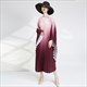 Lanmrem Batwing Pleated Dress Loose Maxi Dresses Female Luxury Festival Clothing New 2Ya982 For Women Gradient Spring
