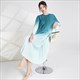 Lanmrem Batwing Pleated Dress Loose Maxi Dresses Female Luxury Festival Clothing New 2Ya982 For Women Gradient Spring