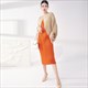 Fashion Women Pleated Dress Elegant Large Size Long Dress Loose Bat Sleeves Contrasting Color Stitching Straight Summer Spring