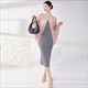 Fashion Women Pleated Dress Elegant Large Size Long Dress Loose Bat Sleeves Contrasting Color Stitching Straight Summer Spring