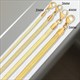 Unisnake Herringbone Chain Necklace Choker - Stainless Steel Gold Color