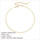 Unisnake Herringbone Chain Necklace Choker - Stainless Steel Gold Color