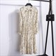 Bohemian Floral Polka Dot Midi Dress With Long Sleeves