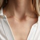 Fine Chain Necklace With Gold Pendant, Stainless Steel Short Long Statement Jewelry