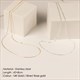 Fine Chain Necklace With Gold Pendant, Stainless Steel Short Long Statement Jewelry