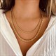 3-4Mm Rope Chain Necklace Stainless Steel Gold Choker