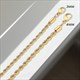 3-4Mm Rope Chain Necklace Stainless Steel Gold Choker