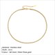 3-4Mm Rope Chain Necklace Stainless Steel Gold Choker