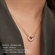 Two-Color Pendant Necklace Choker Stainless Steel Fashion Jewelry