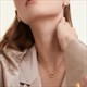 Two-Color Pendant Necklace Choker Stainless Steel Fashion Jewelry