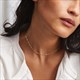 Stainless Steel Gold Color Chain Choker Necklace