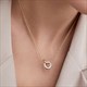 Two-Color Pendant Necklace Choker Stainless Steel Fashion Jewelry