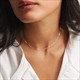 Stainless Steel Gold Color Chain Choker Necklace