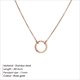 Dainty Stainless Steel Statement Choker Pendant Necklace
