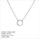 Dainty Stainless Steel Statement Choker Pendant Necklace