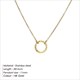 Dainty Stainless Steel Statement Choker Pendant Necklace