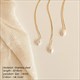 Oval Pearl Pendant Necklace Freshwater Stainless Steel Jewelry