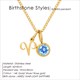 Schmuck Diy Halskette Halskette2 Zirkonia Edelstahl Geburtsstein Sternbild Doppel Anhänger Geburtstagsgeschenk