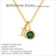 Schmuck Diy Halskette Halskette2 Zirkonia Edelstahl Geburtsstein Sternbild Doppel Anhänger Geburtstagsgeschenk