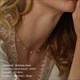 Handgefertigte Edelstahl Quaste Choker Halskette mit Imitat Perle