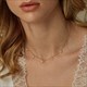 Handgefertigte Edelstahl Quaste Choker Halskette mit Imitat Perle