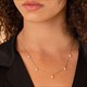 Handgefertigte Edelstahl Quaste Choker Halskette mit Imitat Perle