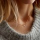 Dainty Stainless Steel Statement Choker Pendant Necklace