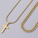 Edelstahl Unicross Schlangenkette Fischgrät Choker Halskette Set