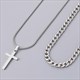 Edelstahl Unicross Schlangenkette Fischgrät Choker Halskette Set