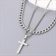 Edelstahl Unicross Schlangenkette Fischgrät Choker Halskette Set