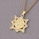 Mehrere Stile Zwei Farben Gold Und Silber Halskette Kupfer Jungfrau Maria Runder Anhänger Elegante Damen Hals Accessoires Schmuck