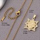 Mehrere Stile Zwei Farben Gold Und Silber Halskette Kupfer Jungfrau Maria Runder Anhänger Elegante Damen Hals Accessoires Schmuck
