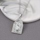 Mehrere Stile Zwei Farben Gold Und Silber Halskette Kupfer Jungfrau Maria Runder Anhänger Elegante Damen Hals Accessoires Schmuck