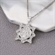 Mehrere Stile Zwei Farben Gold Und Silber Halskette Kupfer Jungfrau Maria Runder Anhänger Elegante Damen Hals Accessoires Schmuck