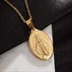 Woman Religious Vintage Style Guadalupe Catholic Church Virgin Mary Amulet Pendant Necklace Ornament