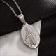 Woman Religious Vintage Style Guadalupe Catholic Church Virgin Mary Amulet Pendant Necklace Ornament