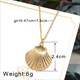 Hesiod Antique Gold Color Chain Summer Beach Jewlery Starfish Shell Pendant Necklace For Women