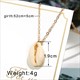 Hesiod Antique Gold Color Chain Summer Beach Jewlery Starfish Shell Pendant Necklace For Women